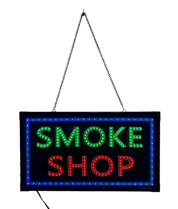 Picture of Multi Color Smoke Shop Sign w Flashing 