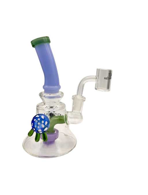Picture of Glass 8in perc Water Pipe with Banger
