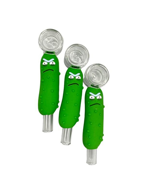 Picture of Silicone Cucumber Glass Pipe H275