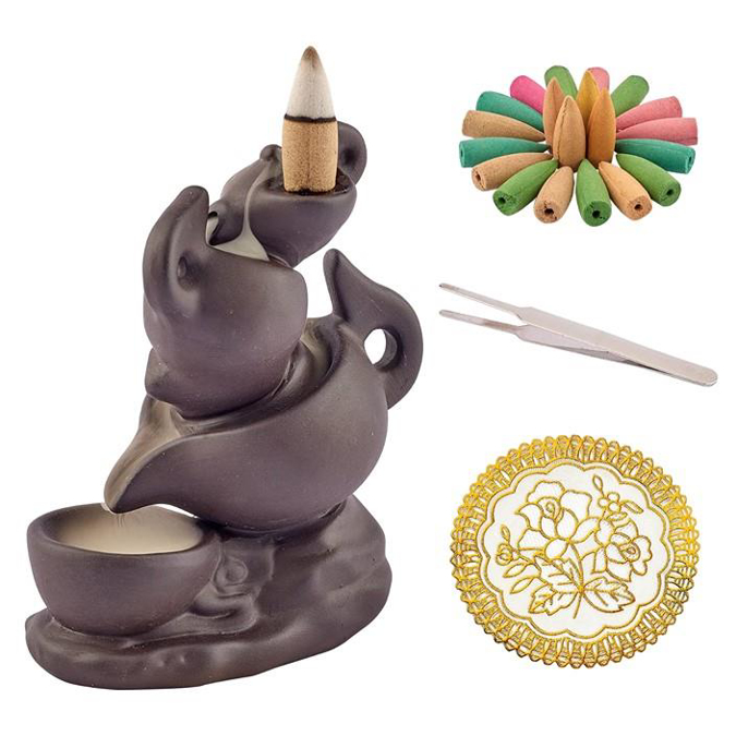 Picture of Clay Incense Burner Set