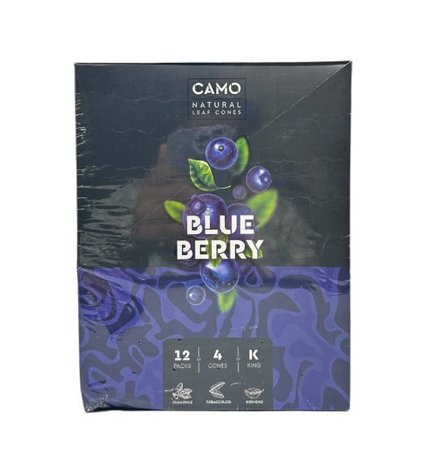 Picture of Camo Leaf Cones Blueberry 4 ConesX12 Pack