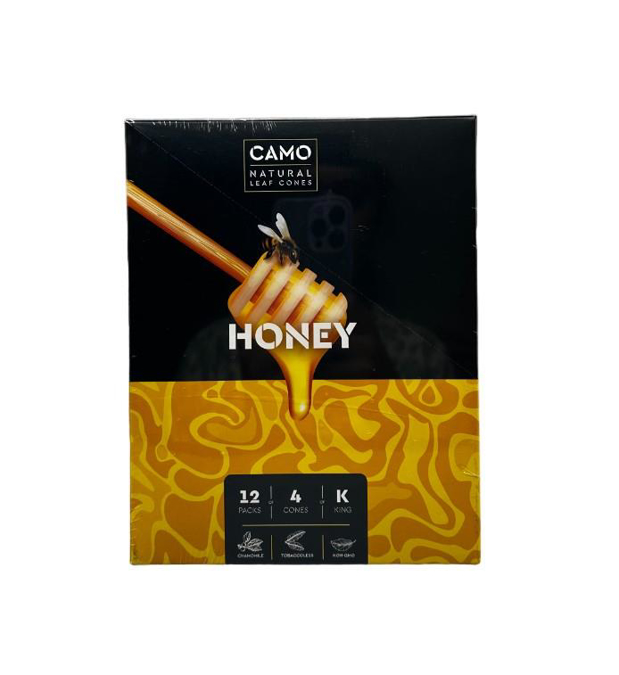 Picture of Camo Leaf Cones Honey 12CT