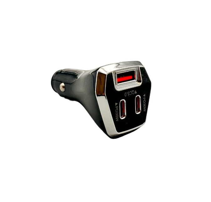 Picture of Car Plug 3 Slots 1 USB 2 Type C Fast Charger