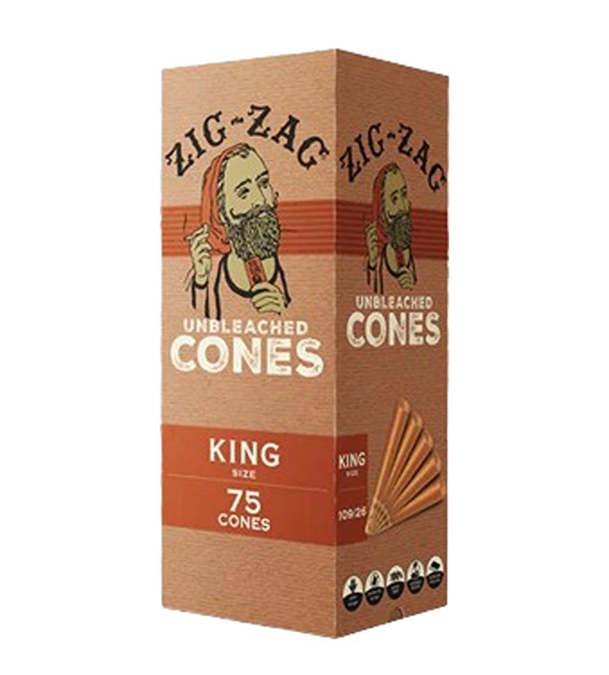 Picture of Zig Zag Cone Unbleached Kingsize 75CT
