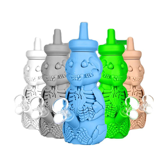Picture of Silicone Skull Honey Bear Bubbler WP H93