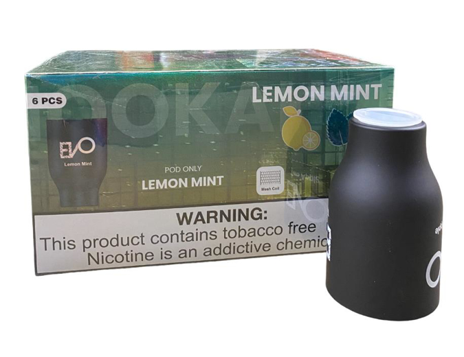 Picture of Evo Hookah Pod Lemon Mint 3MG 6CT