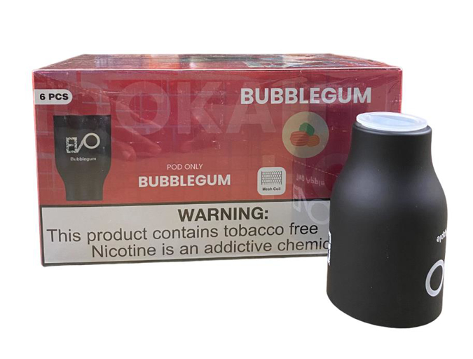 Picture of Evo Hookah Pod Bubblegum 3MG 6CT