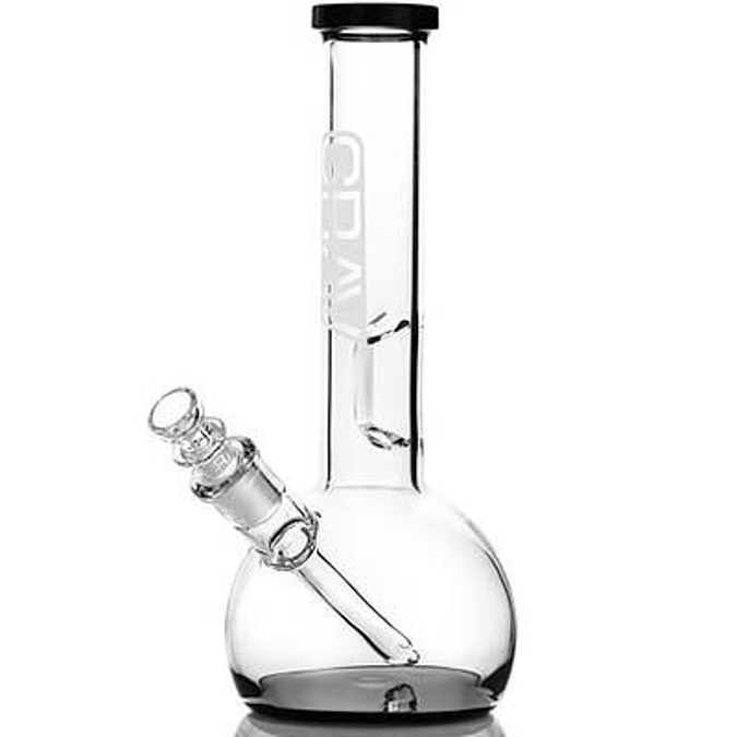 Picture of Grav Small Black Accent Round Base Water Pipe