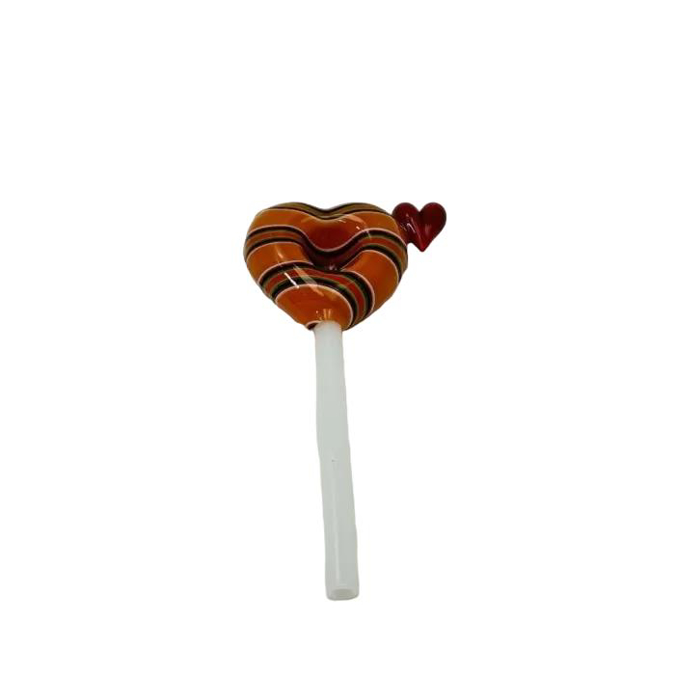 Picture of Glass Swirl Heart Lollipop HP