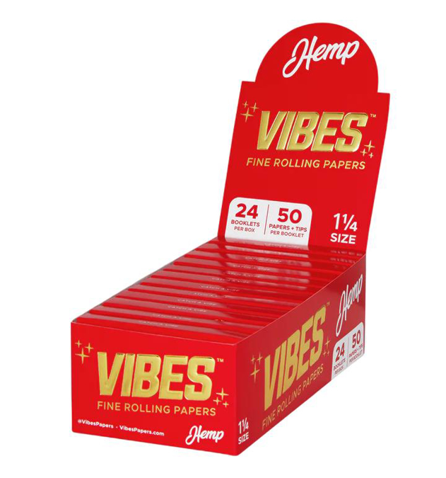 Picture of Vibes Hemp 1.25 Papers+Tips 24x50CT