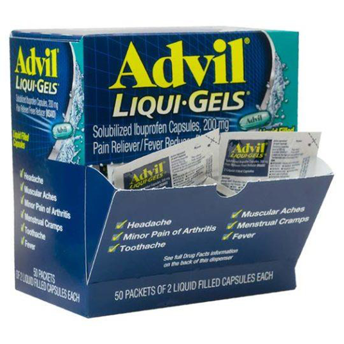 Picture of Advil Liqui-Gels 50 Pack 2 Capsules Each