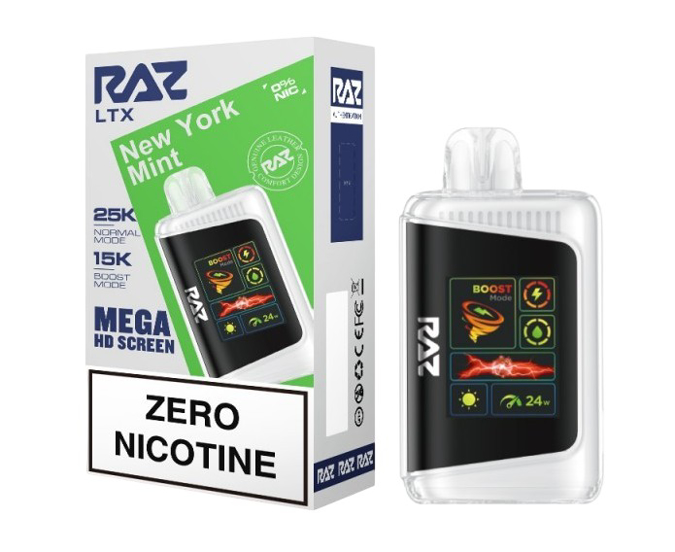 Picture of Raz LTX 0Nic 25KPuffs New York Mint